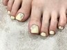 Foot ワンカラー キューティクルケア角質除去付 ミドルネイリスト施術￥8,800