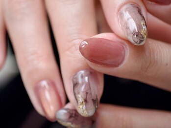 ディア ネイル 中野(Dia nail)の写真/《マグネットデザインコース ¥7980》シンプルに飽きた指先に、さりげない華やかさと洗練された上品さを。