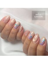 ネイルズガーデン(NAILS GARDEN)/紫陽花ネイル