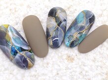 ネイリックス アヴェニール(NAILX avenir)/ブルー奥行大理石