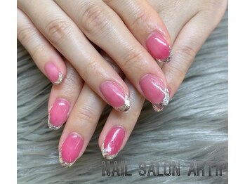 ネイルサロン アーティップ(Nail Salon Artip)/おフェロ 色っぽガラスフレンチ