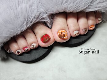 シュガーネイル(sugar nail)/本物みたいなチョコレートネイル