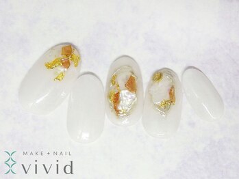 メイクプラスネイル ヴィヴィッド(MAKE+NAIL vivid)/*冬ブライダルネイル*