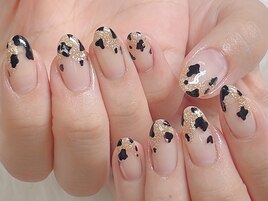 ダルメシアン柄ネイル