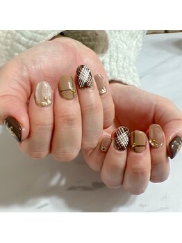 バレンタインネイル