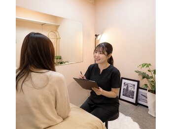 アールイーサロン(Re:salon)の写真/エステが初めての方や久しぶりの方も安心♪お客様に寄り添ったカウンセリングと結果重視の施術