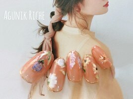 【フラワーネイル】