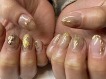 クレア(Clare)/ゴールド×ニュアンスネイル