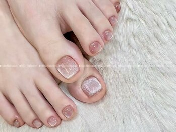 ニコ 柏店(Niko)の写真/【フットネイル大特価】Footマグネットワンカラー4990円/定額☆本場ワンホンネイル6980円/角質ケア込み