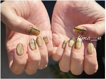 リマネイル(lima nail)/秋チェックネイル