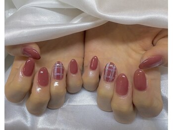 春カラーにワンポイント