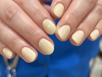 イエローワンカラーネイル