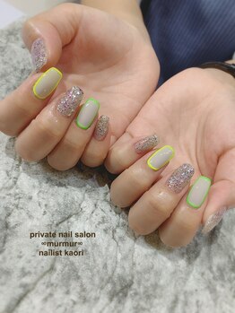 プライベート ネイルサロン マーマ(murmur)/キラキラネオン