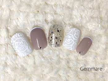 お花マットネイル