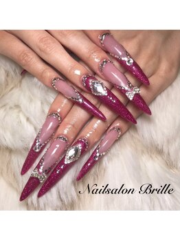 エスフィーネイルサロン ブリーユ(Esfy nailsalon Brille)/ラメフレンチ