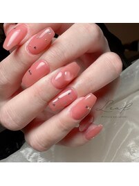 サーモンピンク×ハートホロ