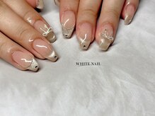 ホワイトネイル(WHITE NAIL)/りぼん/マグネット/持ち込み