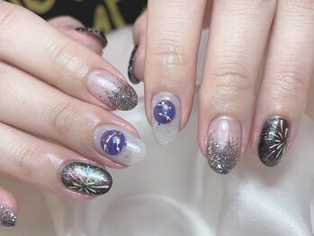 シキナ(shikina)/花火 ヨーヨー 夏祭 浴衣