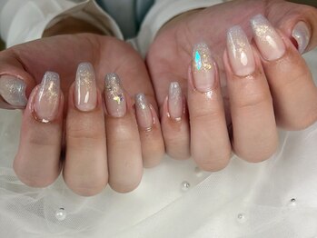 ノンノンネイル(Nonnon.nail)/ラメグラデーション