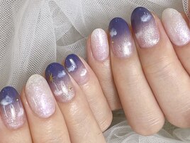 雲デザインネイル銀座フィルイン