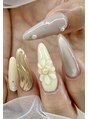 ネイルサロン ジェイ(Nail Salon J)&nbsp;クリアフラワー/ミラーネイルジェル7980円/チップ11980円