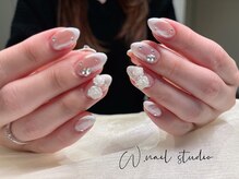 ダブリューネイルスタジオ(W.nail studio)/深めフレンチ
