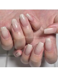 ちゅるんなシアーホワイトグラデ