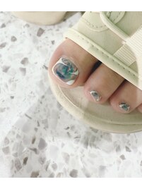 水面ニュアンスフットデザイン