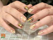 ハローゼア(HELLO THERE!)/チェック×カフェラテ