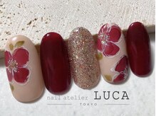 ネイルアトリエルカ(nail atelier LUCA)/W-481 シェラックフラワーネイル