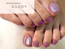 ニコ(nico+)/パープルネイル☆