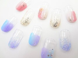 塗りかけネイル