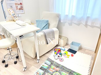 アオネイル(ao Nail)の写真/育児中のママさんに♪ご要望があればスピード仕上げ可◎完全個室の自宅サロンなので気にせずお子様同伴可◎