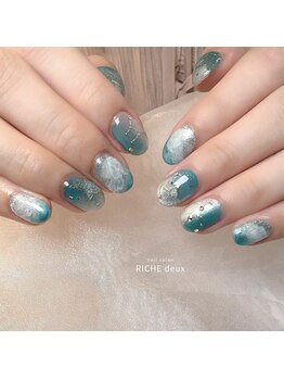 リッシュ ドゥ(RICHE deux)/星座と星の七夕ネイル