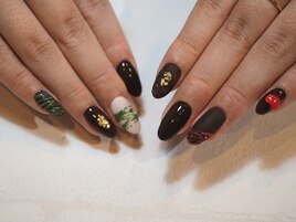 バレンタインネイル