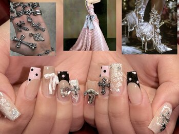 Y2kドットガーリーネイル