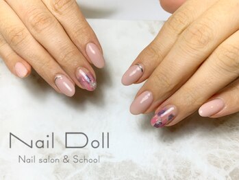 ネイルドール(Nail Doll)/ふんわりピンクアート