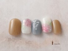 アイネイルズ 横浜EAST店(I-nails)/もやもや紫陽花ネイル