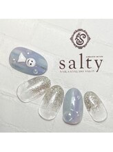 ネイルアンドアイラッシュサロン ソルティ 寺田町(salty)/梅雨ネイル
