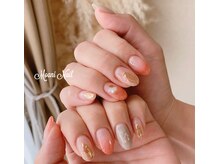 モアニネイル 岡山駅前(Moani Nail)/オレンジネイル