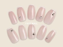 FAST NAIL 荻窪駅前店【パラジェル/ジェルネイル専門/定額/マグネット/フットネイル】/フレンチ/パーツ【12381】