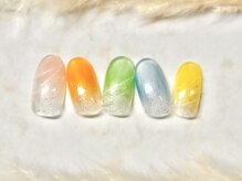 ネウィ ネイル 銀座(newi nail)/パラジェル　夏透明感ネイル