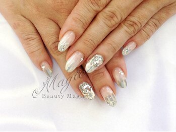 ネイルサロン ビューティーマジック 川口店/キラキラミラーネイル