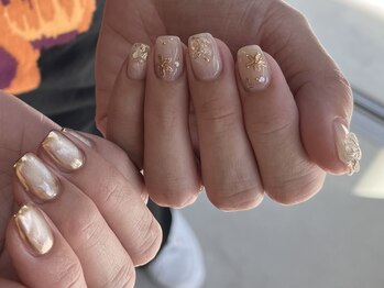 エル(alle.)/ゴールドフラワーニュアンス♪