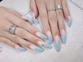 ロングニット柄ネイル