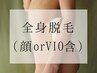 【全身・都度★人気NO3】顔orVIO含全身脱毛シェービング含 25,300→19,800