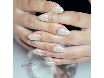 キュアネイル(Qa Nail)/上品な大人ネイル☆ブライダル