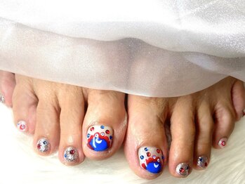 ネイルサロンブリス(nail salon Bliss)/☆大阪万博ミャクミャクネイル☆