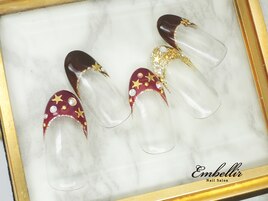 (705)キラキラ星ネイル