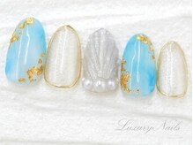 ラグジュアリー ネイルズ(Luxury Nails)/夏タイダイ＊マーメイドNail